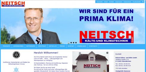 Website Neitsch-Klima.de in neuem Gewand